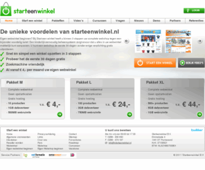 starteenwinkel.nl: Starteenwinkel.nl - Makkelijk uw eigen webwinkel en webshop beginnen en starten!
Met Starteenwinkel kan u in drie simpele stappen gemakkelijk en snel een webwinkel starten. Een webshop vanaf 4 euro.