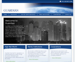 guardiangs.com: Guardian | Confidential Advice Consultancy
Guardian is a consultancy dedicated to serving independent wealthy individuals, family institutions and corporations.