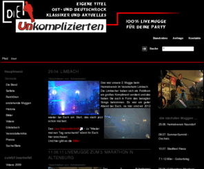 livemugge.com: Du bist auf der Website der Band - DIE UNKOMPLIZIERTEN
Deine Band für alle Fälle - Ostrock - Deutschrock - Rockklassiker - eigene Titel natürlich 100% Livemusik