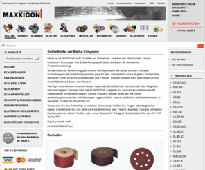 maxxicon.com: Klingspor Schleifbänder und Schleifmittel - Fachhandel für Klingspor Schleifmittel & Zubehör
Klingspor Schleifbänder und Schleifmittel Online kaufen