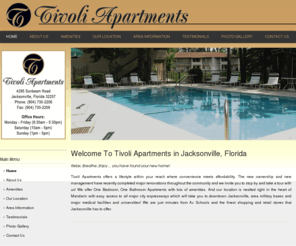 tivoliapartmentsjax.com: Welcome To Tivoli Apartments | About Tivoli
The Tivoli Apartments are located in the Mandarin area offers spacious One Bedroom, One Bathroom Apartments with lots of amenities.