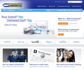 1-800contac.net: Contact Lenses at 1-800 CONTACTS | World's Largest Contact Lens Store®
1-800 CONTACTS - Need contact lenses?  Your exact brand, right to your door, for less.  We Deliver. You Save.™