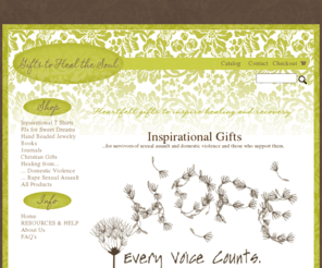 giftstohealthesoul.com: Sexual Assault and Domestic Violence Awarness T Shirts and Gifts for Support
www.giftstohealthesoul.com
