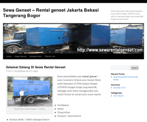 sewarentalgenset.com: Sewa Genset – Rental genset Jakarta Bekasi Tangerang Bogor | Kami menyewakan silent genset kapasitas mulai 20KVA sampai 1000KVA untuk seluruh Indonesia dengan atau tanpa BBM dengan harga menarik
