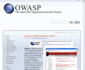 webgoat.org: Category:OWASP WebGoat Project - OWASP
