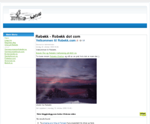 robekk.com: Røbekk - Robekk dot com
Røbekk - En trivelig plass å bo