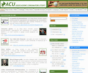 acu.it: Associazione Consumatori Utenti - ACU
Associazione Consumatori Utenti - ACU - In prima persona per la difesa dei tuoi diritti di consumatore.