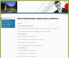 becks.vc: First Name Records - Becks
Becks,Becks vc,Becks International Genealogical Research,Quick Scan Family Name Becks,First Name Records,Some People Now,Some Companies Now,Related to..,family becks,familie becks,b becks,b.becks,beck