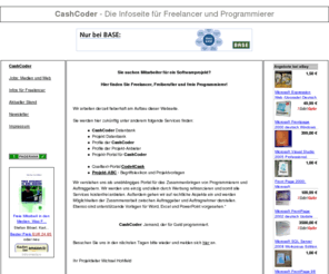 cashcoder.com: CashCoder.com - Finde dir einen Programmierer
CashCoder - Finde dir einen Programmierer - programmierer java, projekt tracking