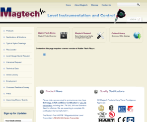 isemagtech.com: ISE Magtech - The Leader in Magnetic and Magnetostrictive Level Instrumentation and Control
Manufacturers of liquid level gauges, switches and transmitters, and other liquid level products