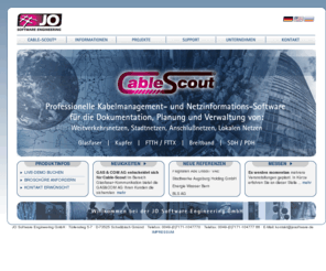 kabelmanagementsoftware.com: Cable-Scout - Kabelmanagementsoftware zur Dokumentation u. Planung von LWL-, Kupfer- u. Breitbandnetzen
Cable-Scout ist eine Kabelmanagementsoftware speziell entwickelt fr die Dokumentation, Verwaltung und Planung von Kommunikations-, Daten- und Steuerkabel-Netzen