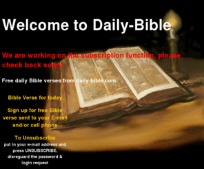 nyhistorywalks.com: Free Daily Bible verses daily e-mail and text messaging cell phones
Free Bible verse every day