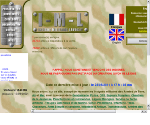 i-m-l.com: Bienvenue sur le site Insignes Militaires Lavocat
Insignes Militaires LAVOCAT. Vente et échange d'insignes militaires. Près de 50 000 références.