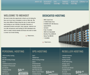 meihost.com: Web Hosting - Reseller Hosting - Cpanel Web Hosting - Dedicated Servers Hosting - VPS Hosting - Windows Hosting by Meihost.com
Dummy Description1