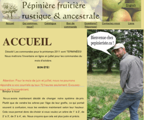 pepinieriste.ca: Pépinière fruitière rustique et ancestrale. Meilleure pépinière au Québec.
Nous sommes spécialisés dans la production d'arbres fruitiers ancestraux et rustiques, résistants aux maladies et aux insectes. Lanaudière.