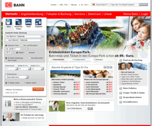 xn--sdbadenbus-9db.net: DB Bahn: bahn.de - Ihr Mobilitätsportal für Reisen, Bahn, Urlaub, Hotels, Städtereisen und Mietwagen
Deutschlands beliebtestes Reise- und Mobilitätsportal: Auskunft, Bahnfahrkarten, Online-Tickets, Ländertickets,  günstige Angebote rund um Urlaub und Reisen. Komfortabel planen und sicher buchen. 