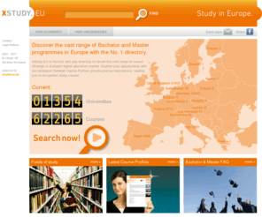 course-profiles.com: Study in Europe: Find Bachelor and Master programmes, Universities, check Course Profiles > x Study EU
Discover Europe's No. 1 directory for Bachelor and Master programmes: xStudy.EU