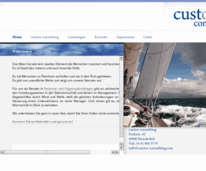 custos-services.com: custos-consulting.com
Die custos consulting berät mittelständische Unternehmen, Kommunalverwaltungen und Non-Profit-Organisationen in Fragen der Personal- und Organisationsentwicklung.