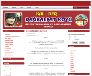 dagkalfat.com: Daðkalfat Köyü Derneði KAL-DER Çubuk ANKARA - Anasayfa
Joomla - Içerik yönetim sistemi