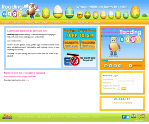readingeggs.com: ABC Reading Eggs
Learning to read can be easy and fun! Reading Eggs makes learning to read interesting and engaging for kids, with great online reading games and activities. And it really works!