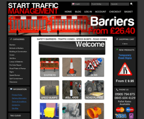 starttrafficmanagement.co.uk: Start Traffic Management - Buy Barriers - Cones - Road Signs - Speed Bumps
High Quality Safety Barriers & Barriers, Traffic Cones, Road Signs and Speed Bumps Supplied Direct to the Trade and Public at bargain prices. Phone Today for our Best Prices on 01905 794 875