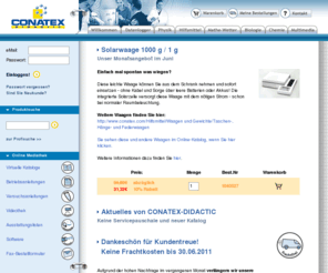 biologiemoodle.com: Conatex-Didactic Online-Shop
CONATEX-DIDACTIC Lehrmittel GmbH, Lehrsysteme und Experimentiergeräte fÃ¼r Naturwissenschaft und Technik