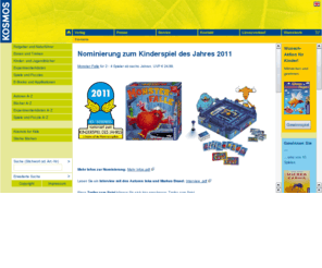 experimentieren.net: KOSMOS - Verlag
Willkommen beim KOSMOS Verlag - lernen Sie das umfangreiche Programm mit Ratgebern, Kinder- und Jugendbüchern, Spielen und Puzzlen kennen. Weitere Infos und Bestellmöglichkeiten der Produkte.