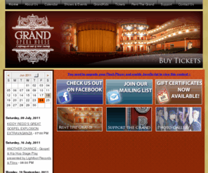 grandoperahousemacon.com: The Grand Opera House in Macon, GA - Broadway Series, Musicals and Theatre Guide
The Grand Opera House is a 1,000-seat performing arts theatre of Mercer University built in 1884, restored and renovated through community support.