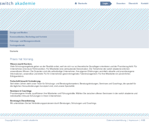 switchakademie.com: switch akademie
Joomla! - dynamische Portal-Engine und Content-Management-System