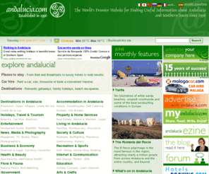 andaluzia.biz: Andalucia information, tourism & holiday destinations, accommodation, property, travel & culture, Andalucia, Spain.
Information about Andalucia, for those interested in this region of Southern Spain and Andalucia Culture. A structured site for locating useful information about Andalucia, and Southern Spain.