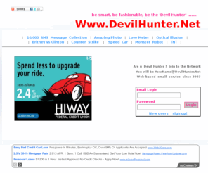 devilhunter.net: Www.DevilHunter.Net   |   The Network of Devil Hunter
be smart,  be  fashionable,  be  the  `Devil Hunter’ .......  