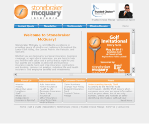 smagins.com: Welcome to Stonebraker McQuary Personal and Business Insurance
Stonebraker McQuary Insurance provides personal and business insurance throughout the Lewis-Clark Valley, the Camas Prairie, the Palouse and Spokane.