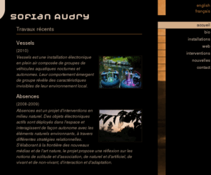 sofianaudry.com: Sofian Audry
Website of artist Sofian Audry - Site web de l'artiste Sofian Audry