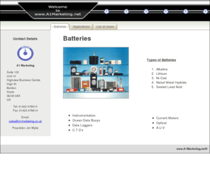 a1marketing.net: Batteries
Types of Batteries