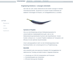 esol.de: eSol GmbH - Beratung, Projektsteuerung, Workshops, Applikationsentwicklung zu VDV Kernapplikation, Multifunktionale Smartcards, Mobile security und NFC.
Die eSol GmbH unterstützt und berät ihre Kunden rund um Multifunktionale Smartcardsysteme. Unser Themenspektrum umfasst e-Ticketing, NFC und Mobile Security.