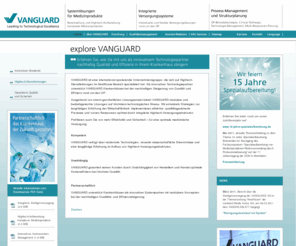 instruclean.de: VANGUARD - Leading to Technological Excellence - Home
Als innovativer Technologiepartner unterstützt VANGUARD Krankenhäuser mit Hightech-Versorgungsstrukturen und Strategien zur nachhaltigen Steigerung von Qualität und Effizienz rund um den OP.