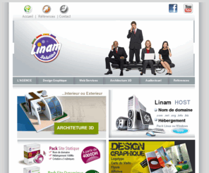 linam-solution.com: Linam Solution: Web, Design, Publicité, Architecture 3D, Communication
LINAM-Solution est une agence de création de sites Web, Logiciels Pro,Cd-rom Multimédia ainsi que tous types de publicité, animation et conception élégante de catalogues, dépliants, cartes visites et logos, conception et realisation des spots 3D et spot TV, conseil multimédia, conçoit et développe vos solutions interactives : Internet, Extranet, Cd-rom, réseaux, logiciels, matériels.