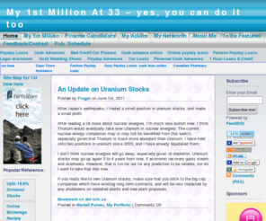 1stmillionat33.com: My 1st Million At 33 – yes, you can do it too
