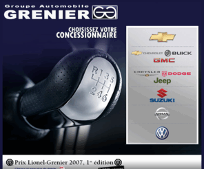 groupegrenier.com: Groupe Automobile Grenier - Chevrolet, Buick, GMC, Chrysler, Dodge, Jeep, Suzuki, Nissan, Volkswagen
