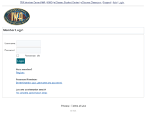 membercenter.org: IWA Member Center
IWA, a non-profit professional association, is the industry's recognized leader in providing educational and certification standards for Web professionals.