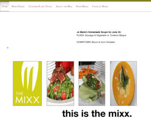 mixxingitup.com: This is the Mixx.
Fresh and organic food from Kansas City local restaurant, The Mixx, serving soups, salads, sandwiches and so much more.