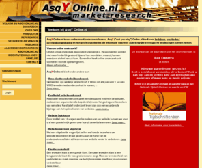 asqyonline.nl: AsqY Online.nl
Specialist in online kwalitatief marktonderzoek.