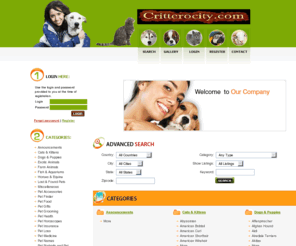critterocity.com: Pet Classifieds
Classifieds