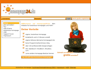 homepage24.de: homepage24.de - Kostenlose Homepage bei Homepage24.de - deine eigene Homepage kostenlos!
