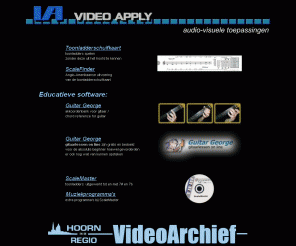 vidap.nl: Video Apply - AudioVisuele toepassingen
Video Apply audio-visuele toepassingen voor alles wat te maken heeft met beeld en geluid 
