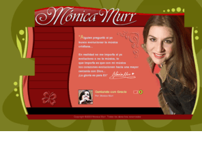 monicamurr.com: Monica Murr :: sitio oficial ::
Monica Murr - Compositora y Cantante de Estilo Versátil | Sitio Oficial