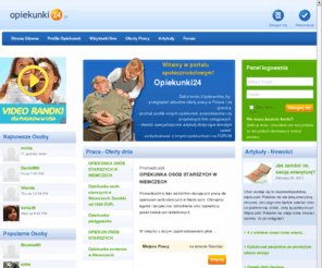 opiekunki24.com: Opiekunki24.pl - portal społecznościowy opiekunek osób starszych, oferty pracy, forum internetowe
Pracuj jako opiekunka osób starszych w Niemczech. Dowiedz się więcej na temat opieki i pracy na naszym forum, przeglądaj oferty pracy w Polsce za granicą, zapoznaj się z wiedzą zamieszczoną w poszczególnych artykułach. Zapraszamy.