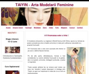 taiyin.eu: TAIYIN - Arta Modelarii Feminine
taiyin.eu - Site-ul oficial al Scolii Taiyin - Arta Modelarii Feminine, organizam cursuri saptamanale de dansuri doar pentru femei, stagii intensive, spectacole artistice