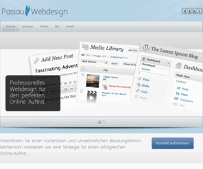 passau-webdesign.com: Passau Webdesign | Webdesign – Online Marketing – Projekt Entwicklung
passau-webdesign.com ist eine Full Service Agentur rund um Webdesign, Pflege und Vermarktung von Webseiten.
