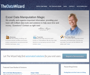 thedatawizard.com: Denver Excel Expert | The Data Wizard - Data Extraction & Manipulation
Data Extraction & Manipulation